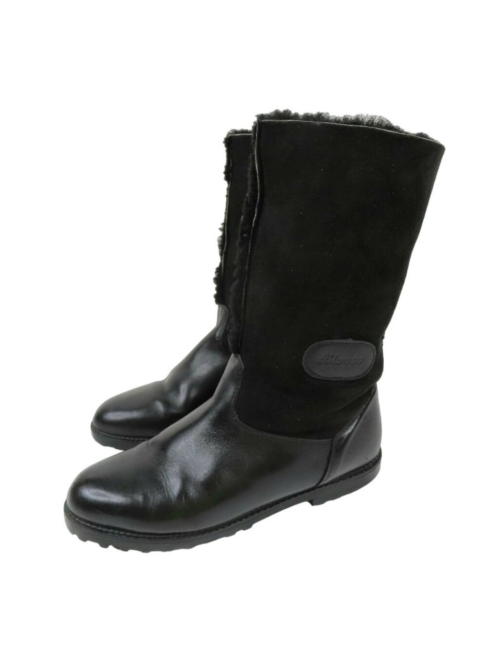 VTG Blondo Women 9 B Solid Black Shearling Fur Lined Winter Snow Boots Canada